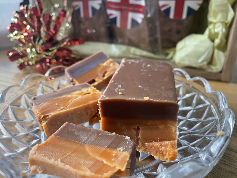 Rum and Raisin fudge 1